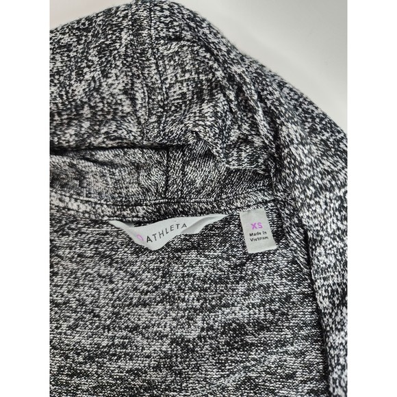 Athleta Black White Flowy Wrap Modal Sweater Size XS - Picture 4 of 4